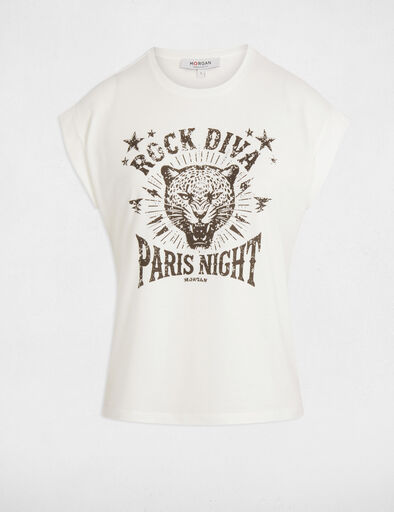 camiseta con mensaje blanco mujer Camiseta con mensaje blanco mujer