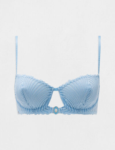 Sujetador preformado azul mujer