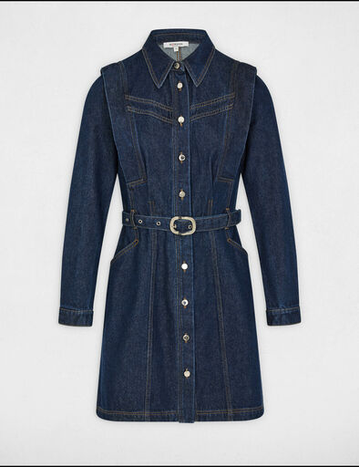vestido ajustado vaquero denim crudo mujer Vestido ajustado vaquero denim crudo mujer