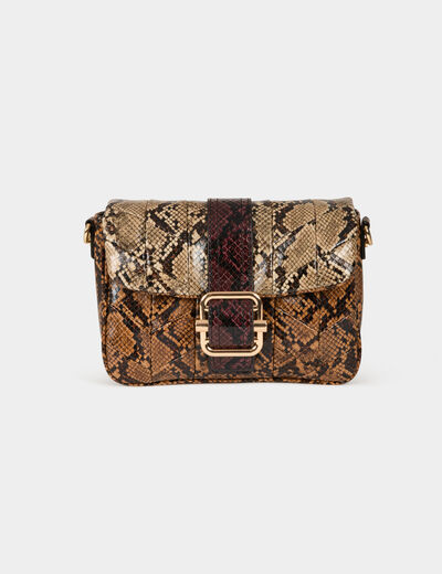 Bolso efecto de pitón multico mujer