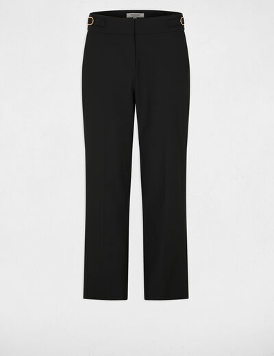 Pantal&oacute;n slim tipo cigarrillo negro mujer