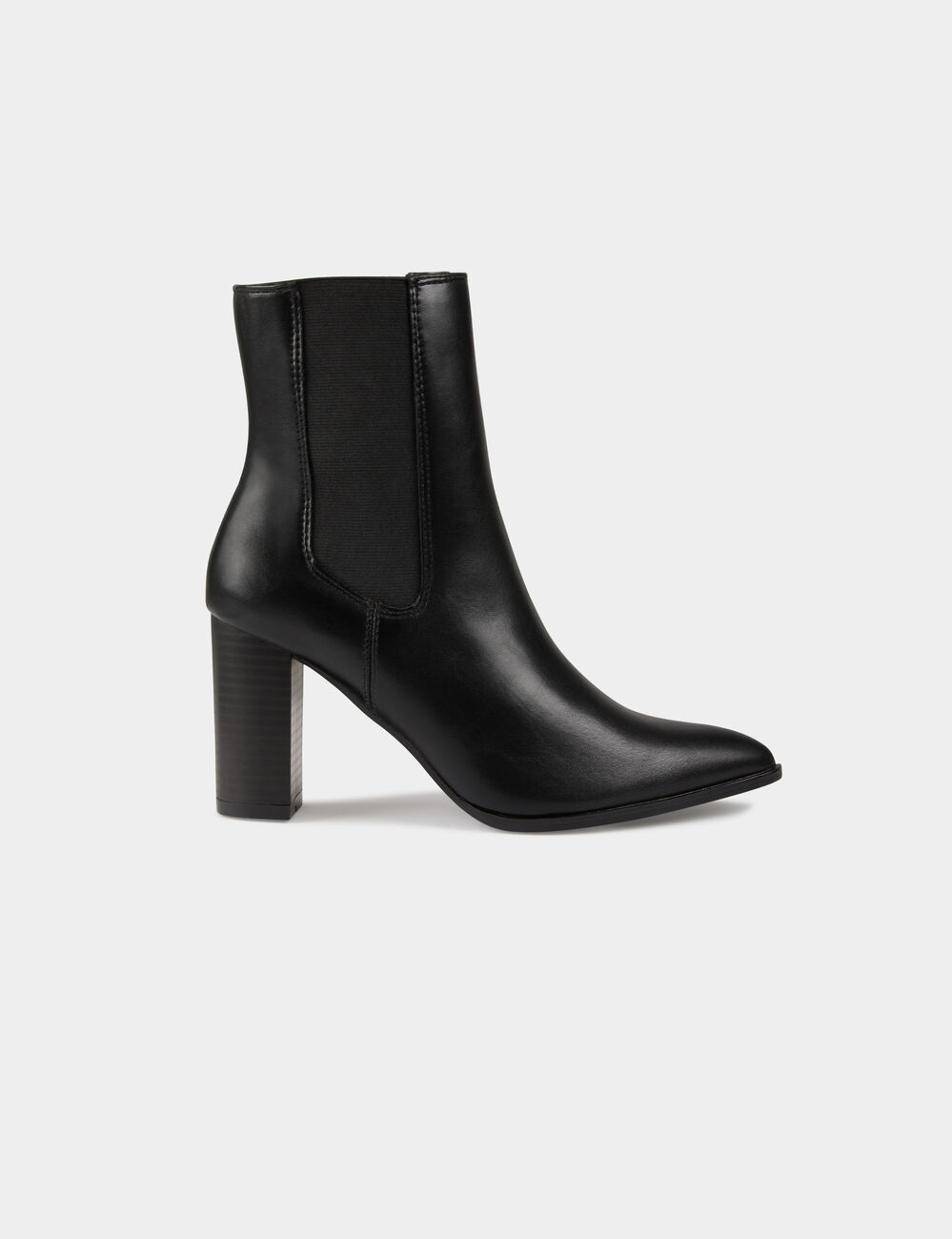 Botines elásticos de tacones negro mujer