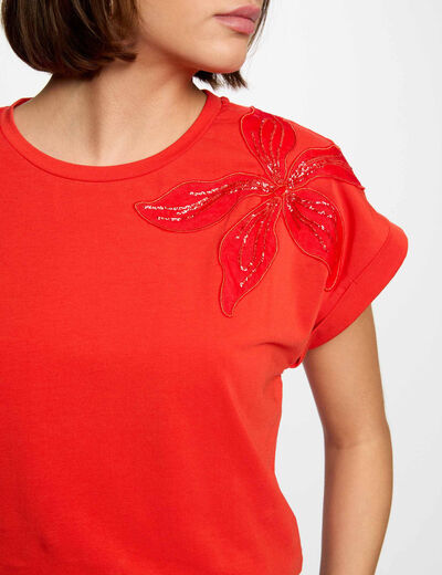 Camiseta manga corta orange mujer