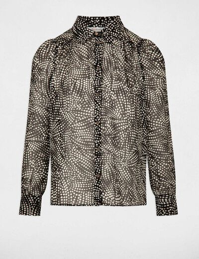 Camisa manga larga multico mujer