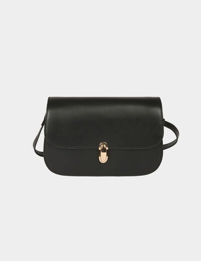 Bolso caja bandolera negro mujer