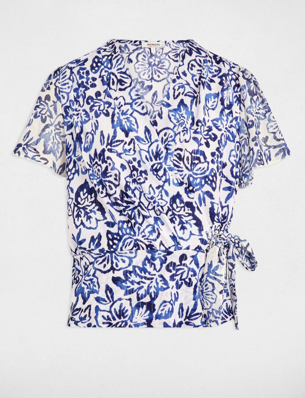 Camiseta manga corta multicolor mujer