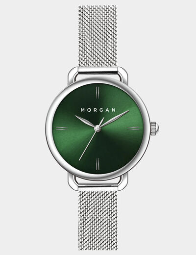 Reloj couleur argent mujer