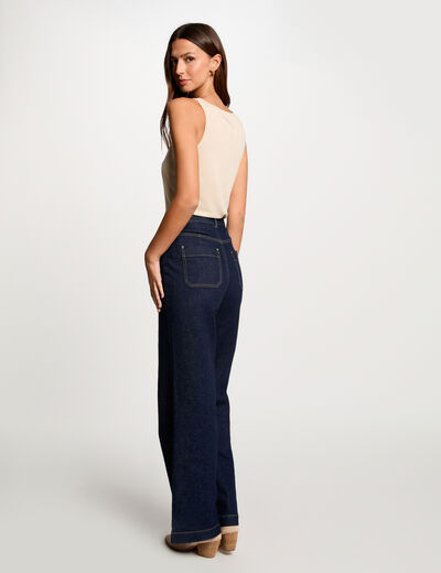 Top con tirantes finos marfil mujer