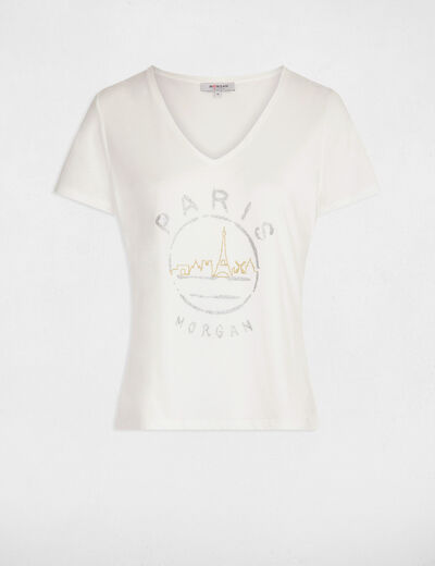 Camiseta con mensaje crudo mujer