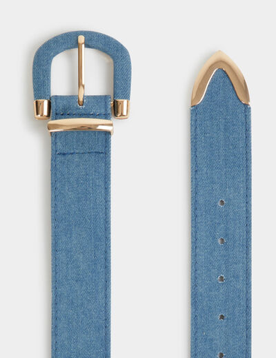 Cintur&oacute;n vaquero denim stone mujer