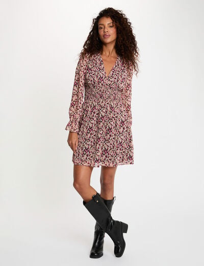 Vestido corto ajustado multicolor mujer