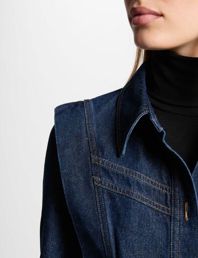 vestido ajustado vaquero denim crudo mujer Vestido ajustado vaquero denim crudo mujer