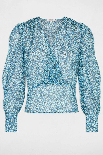 Blusa estampado abstracto multico mujer