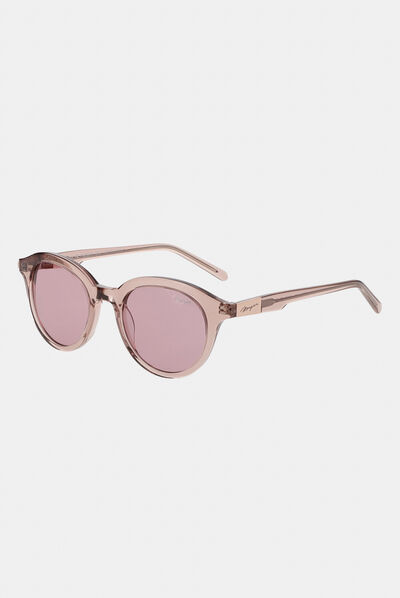 Gafas de sol redondas rosa mujer