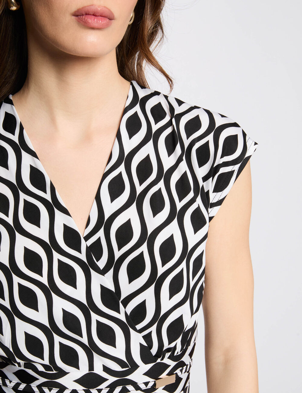 Camiseta manga corta blanco mujer