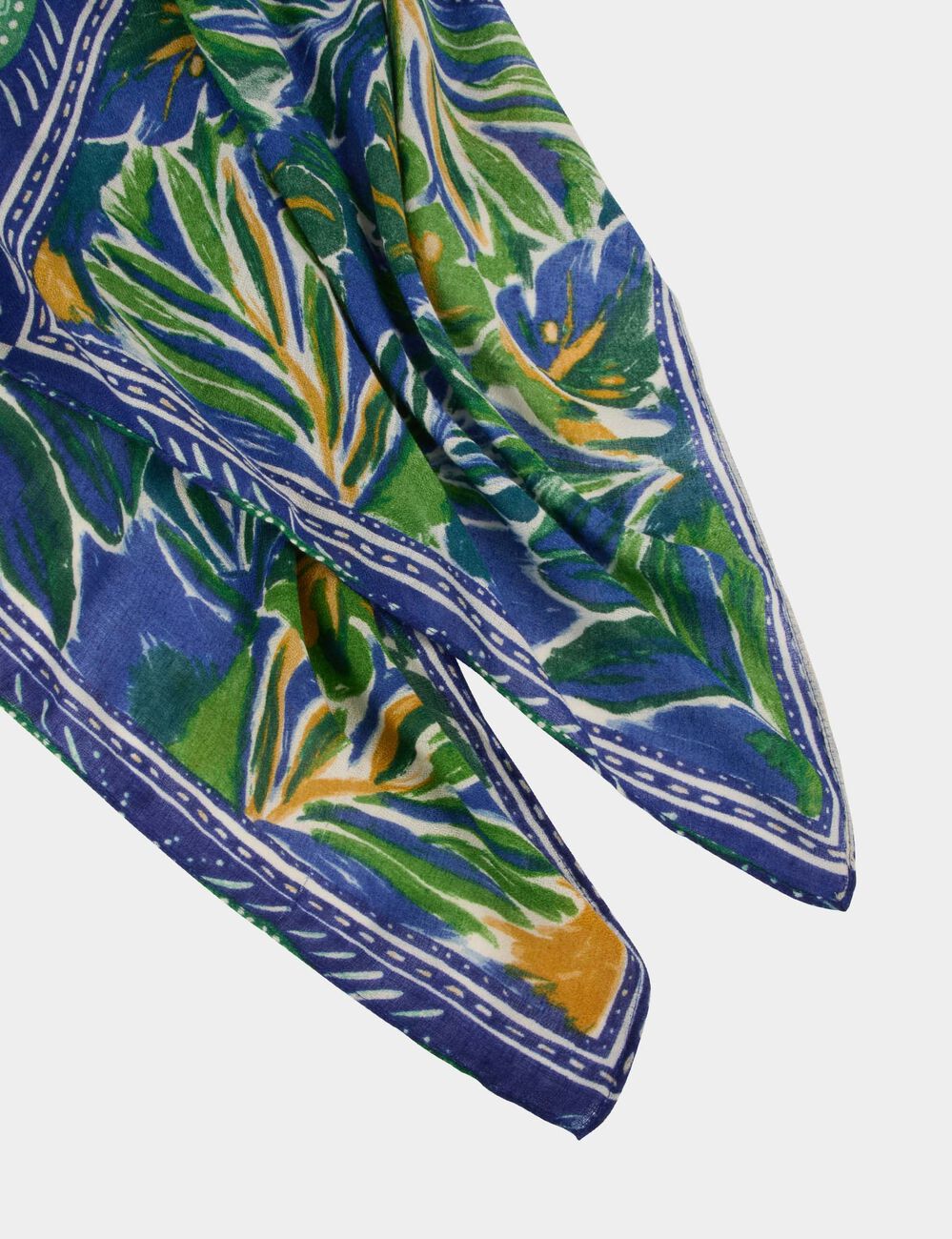 Estola estampada multicolor mujer