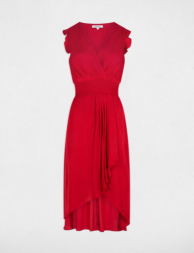 vestido recto holgado sin mangas rojo mujer Vestido recto holgado sin mangas rojo mujer