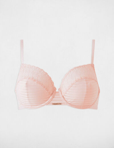 Sujetador corbeille rose pale mujer