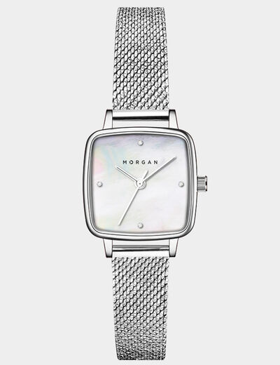 Reloj couleur argent mujer
