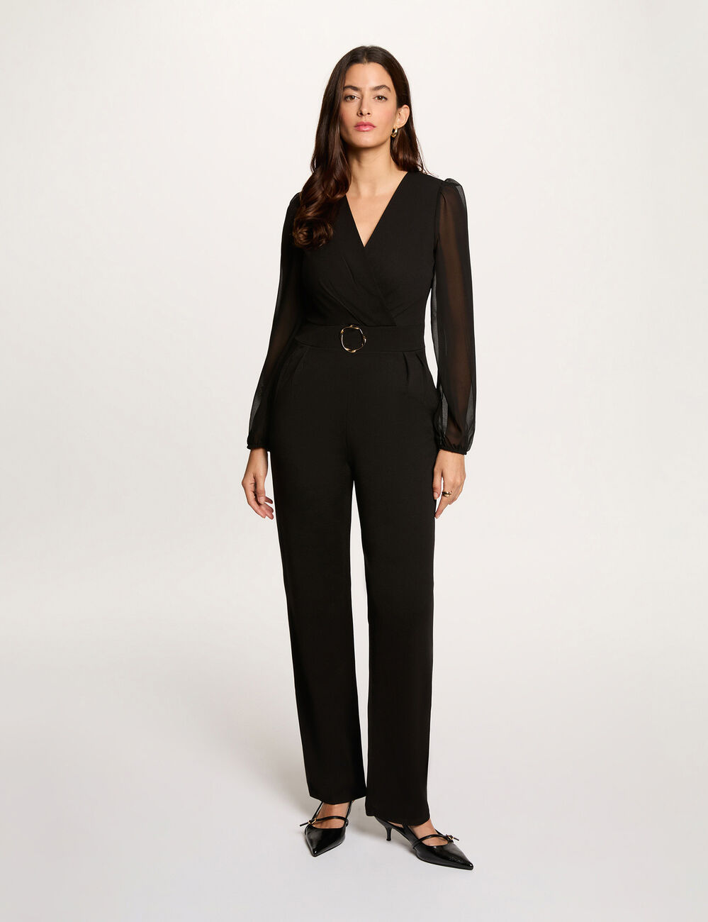 Mono cruzado negro mujer