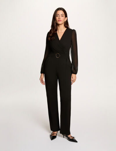 Mono cruzado negro mujer