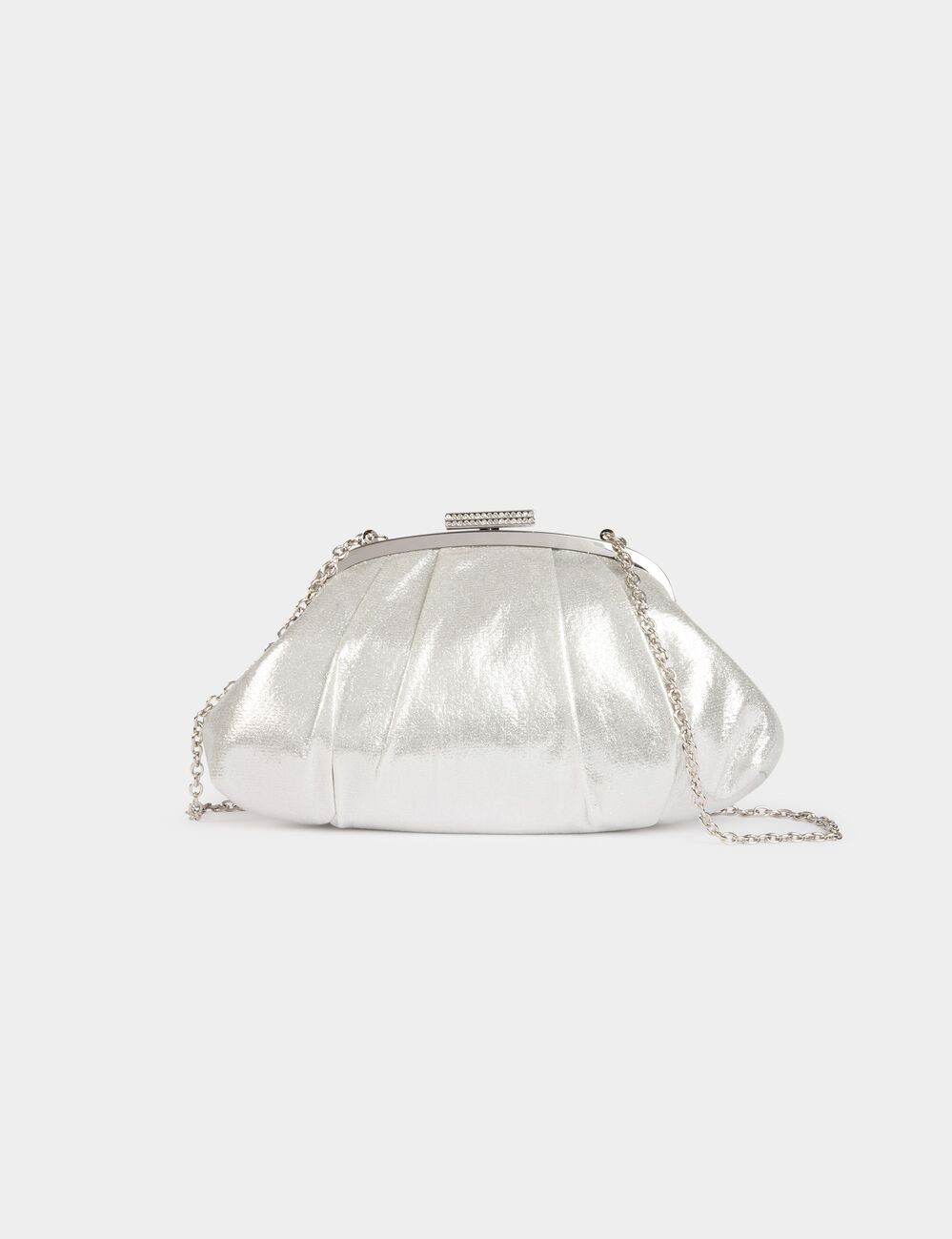 Bolso de piel sint&eacute;tica couleur argent mujer
