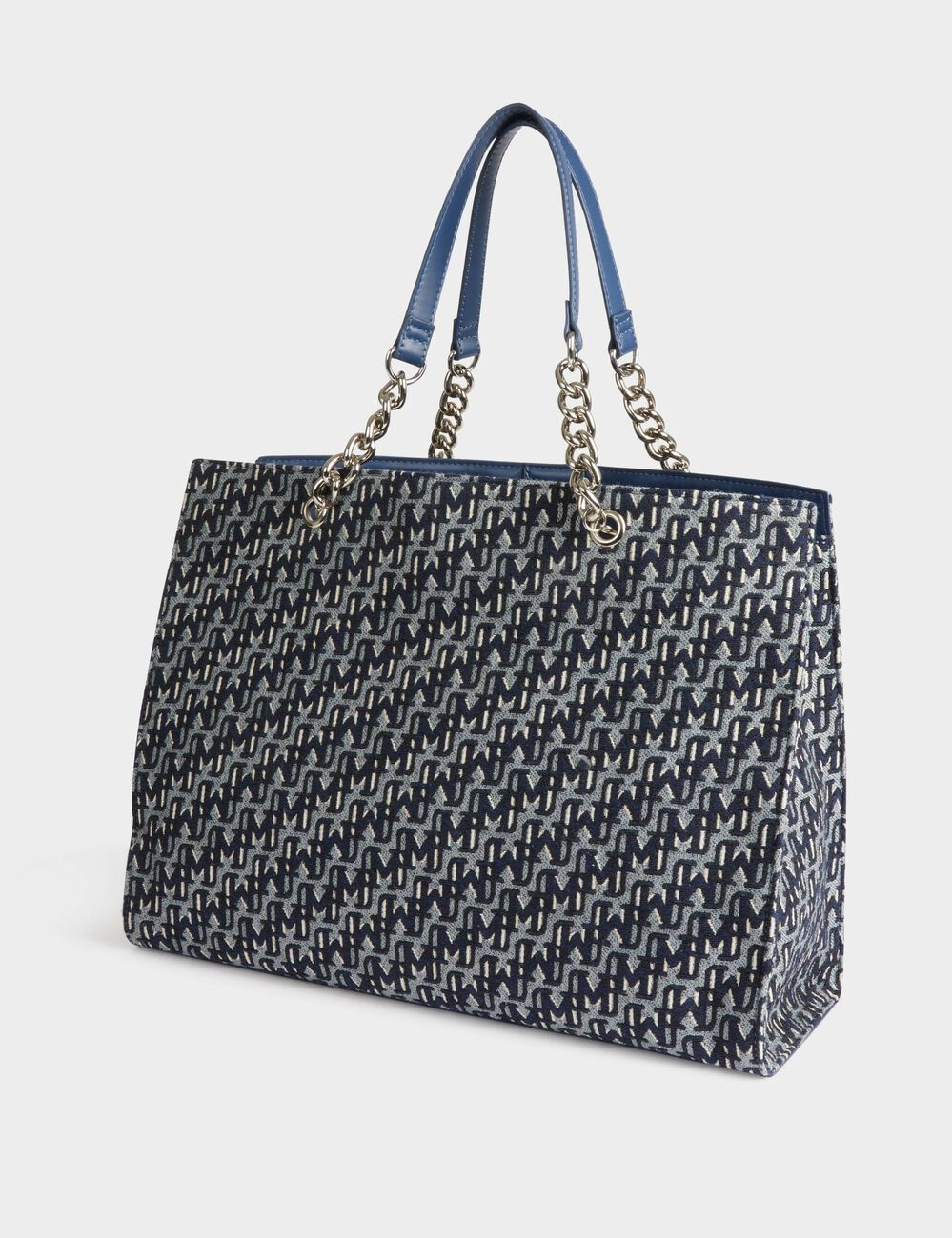 Bolso shopper estampado denim stone mujer