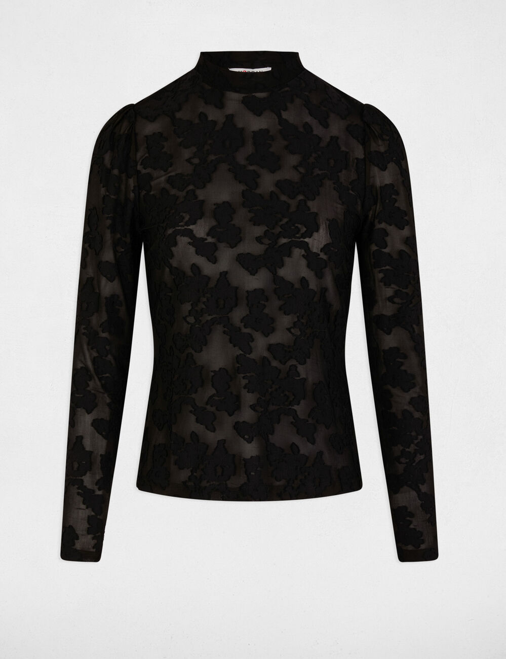 Camiseta manga larga negro mujer