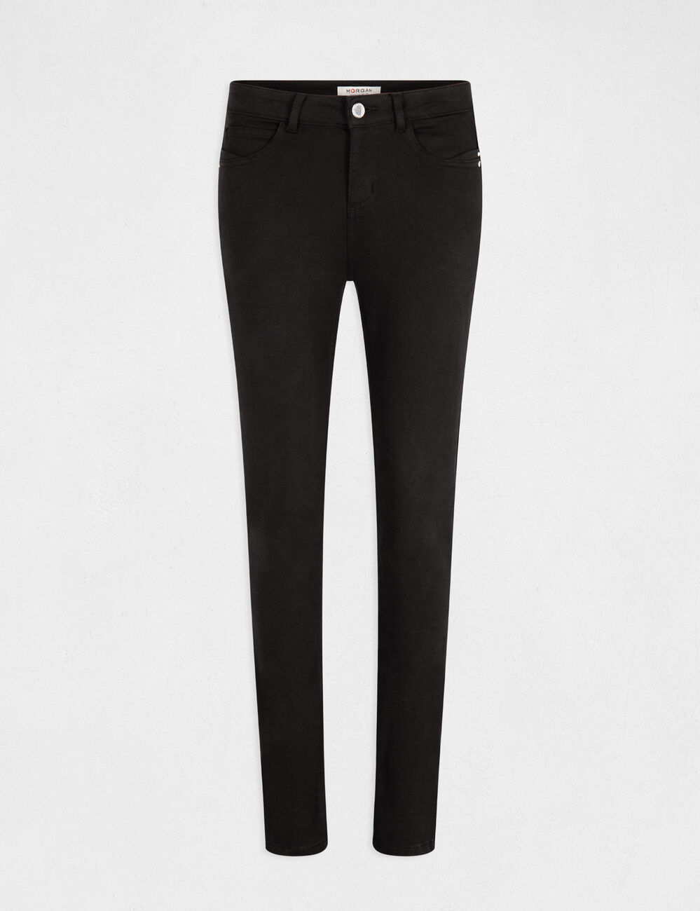 Pantal&oacute;n slim talle est&aacute;ndar negro mujer