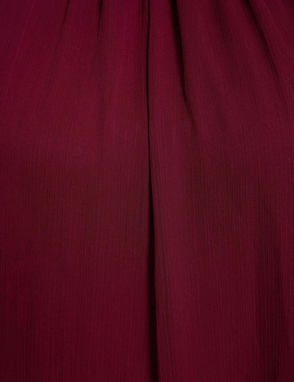 Vestido corto fluido ciruela mujer