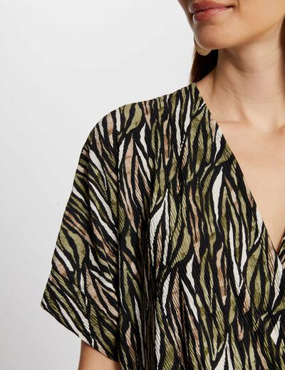 Camiseta de manga corta multico mujer