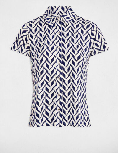 Camiseta manga corta blanco mujer