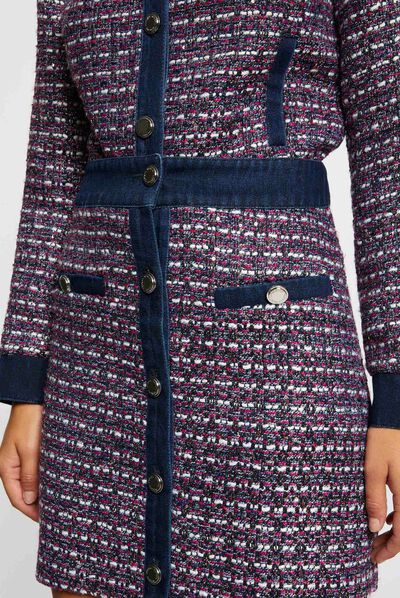 Falda detalles de vaquero multico mujer