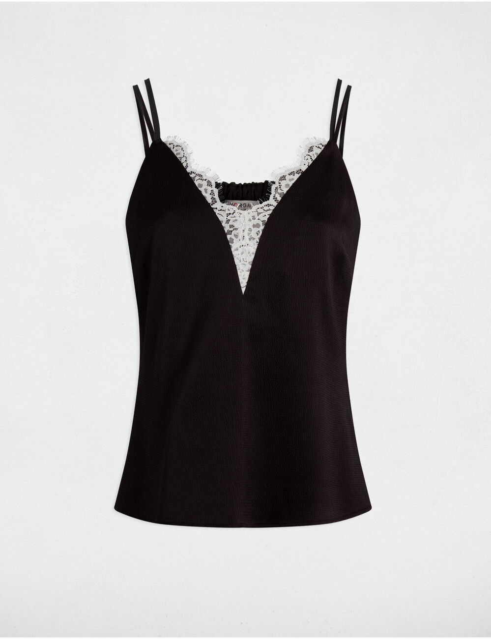 Top tirantes finos negro mujer