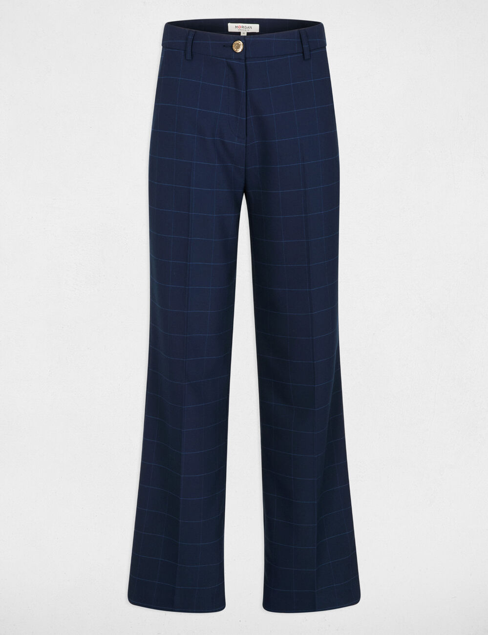 Pantal&oacute;n de tiro alto azul marino mujer