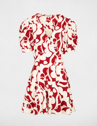 Vestido acampado estampado multico mujer