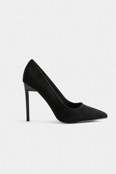 Zapatos de tacones de aguja negro mujer