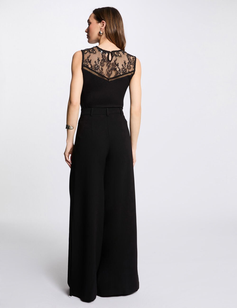 Camiseta sin mangas negro mujer