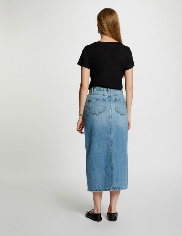 camiseta con mensaje negro mujer Camiseta con mensaje negro mujer