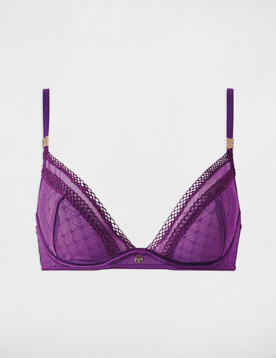 Sujetador con aros violeta mujer