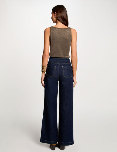 Top con tirantes finos verde caqui mujer
