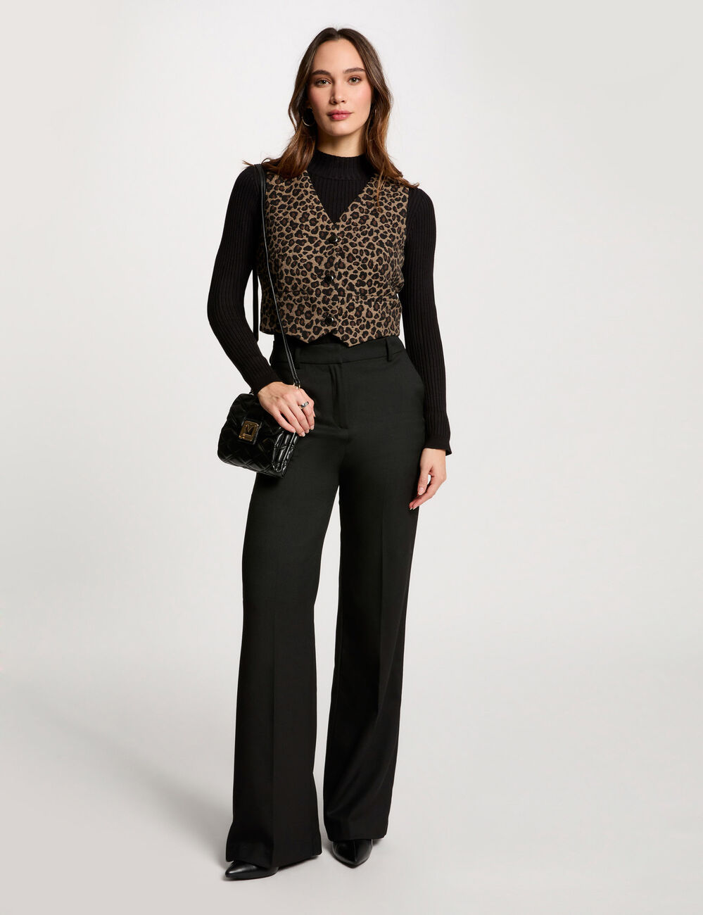 Top sin mangas estampado multicolor mujer