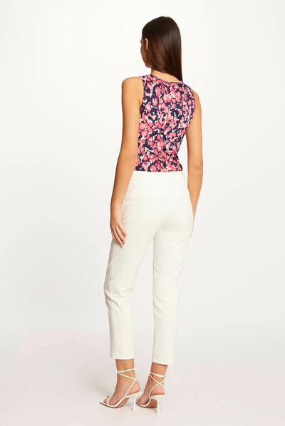 Top tirantes anchos estampado multicolor mujer