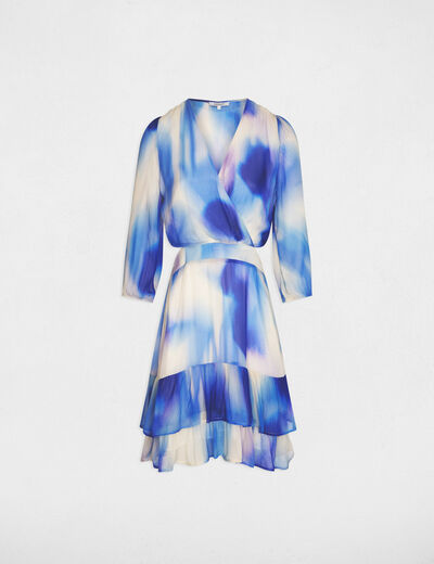 Vestido corto ajustado multicolor mujer