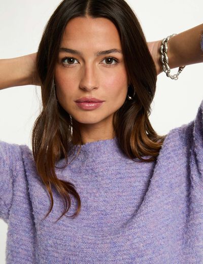 Jersey corto con cuello redondo parma mujer