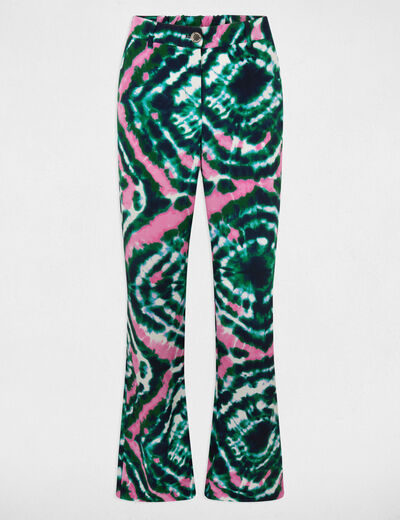 Pantalón ajustado estampado multico mujer