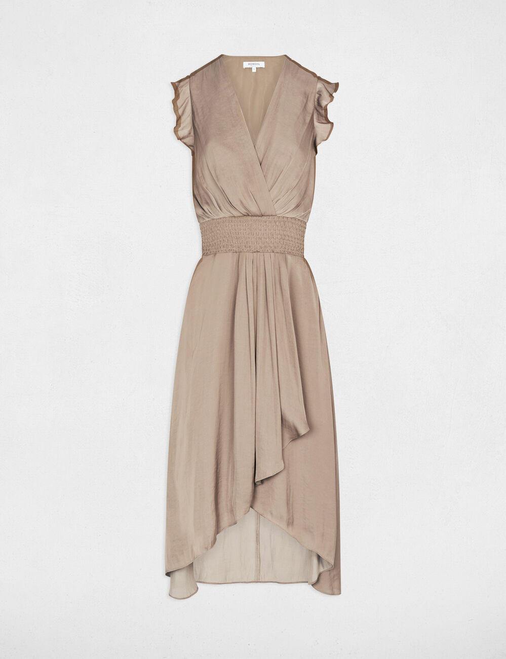 Vestido recto holgado sin mangas topo mujer