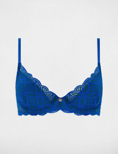 Sujetador preformado azul mujer