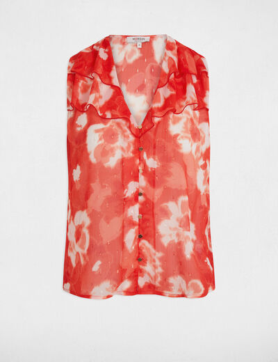 Blusa sin mangas multicolor mujer