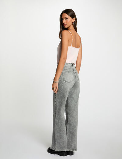 Top con encaje rosa claro mujer